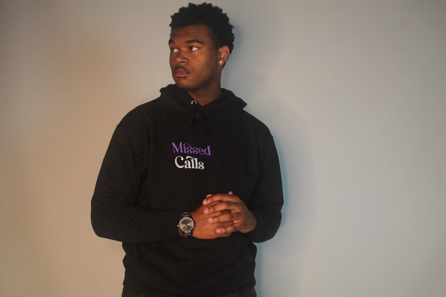 Missed Calls Premium Hoodie Black