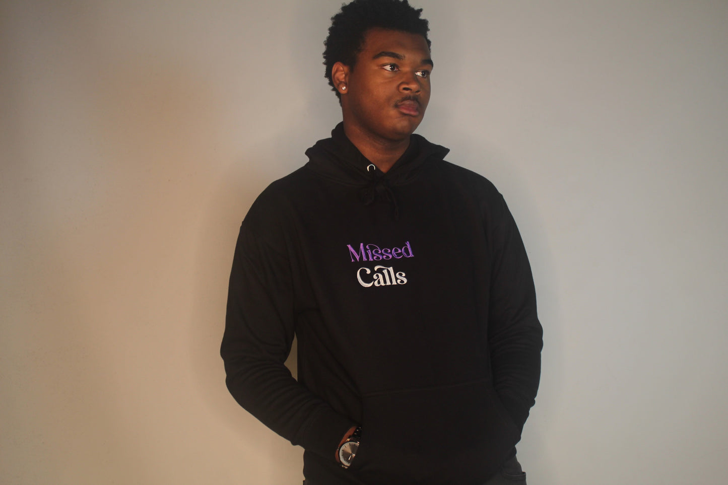 Missed Calls Premium Hoodie Black